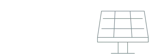 40,515kW of used energy produced using solar panels