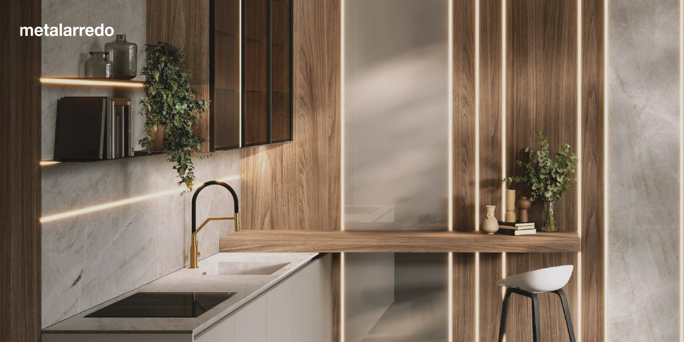 Metalarredo at Sicam 2025: light takes shape through boiserie and new LED lamps