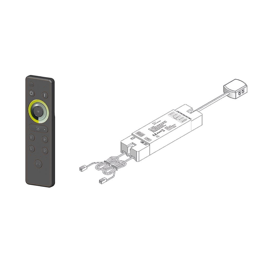 T720.DIM - Four-channel control unit and remote control dimmer