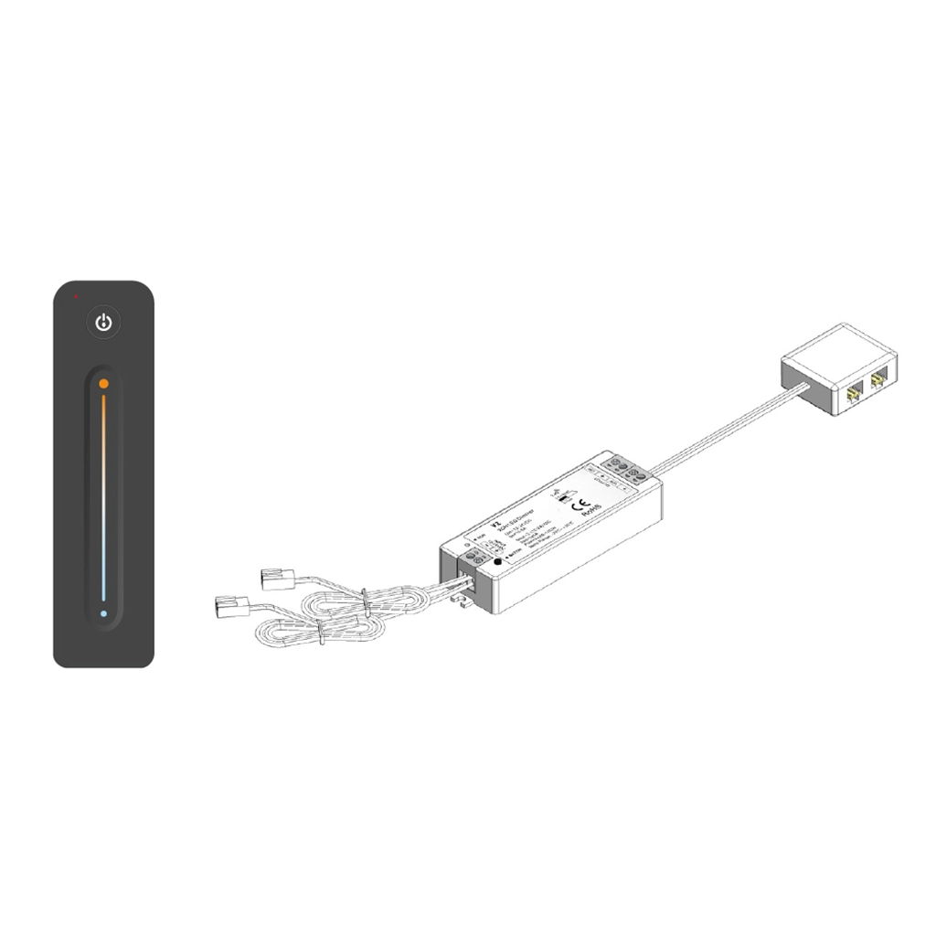 t701 tw accensione centralina due canali telecomando tunable white 12v 60w 24v 120w 1 