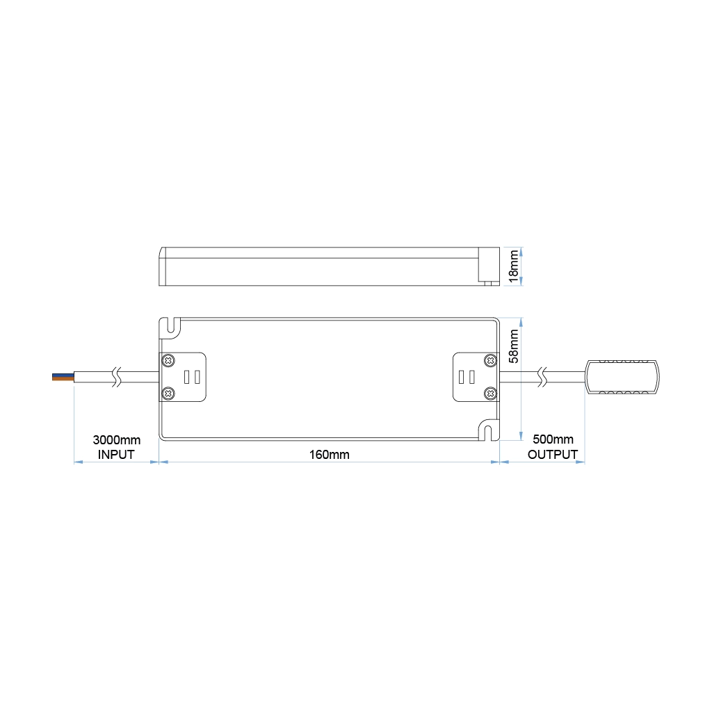 k12led 75w12vusanp k12led 75w24vusanp kit alimentatore cablato senza spina 75w 12v 24v 1 