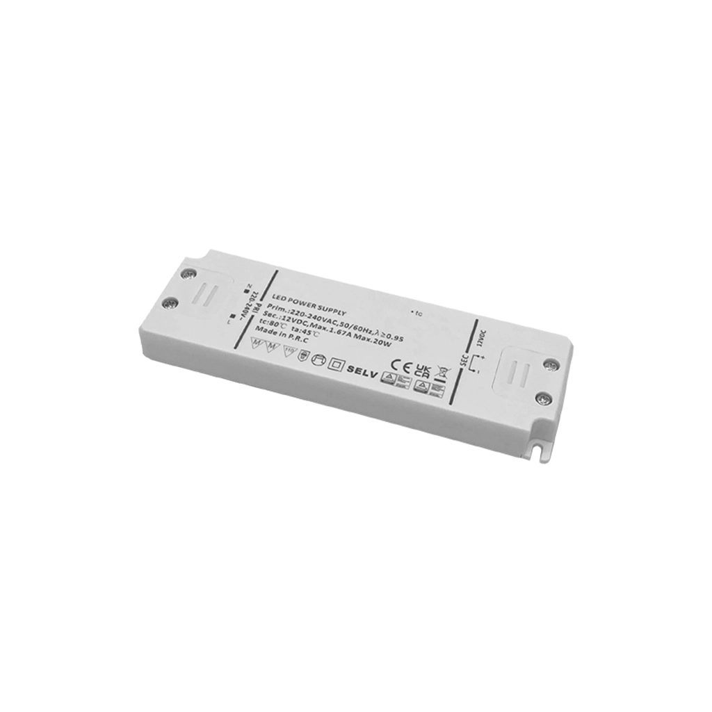 T689.12V20SLIM | T689.24V20SLIM - Alimentatore regolato in tensione 20W 12V-24V DC