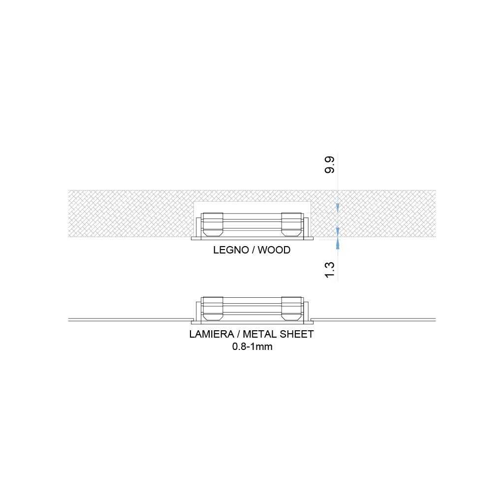 f97 foxy faretto led alluminio 2 4w 12v 1 