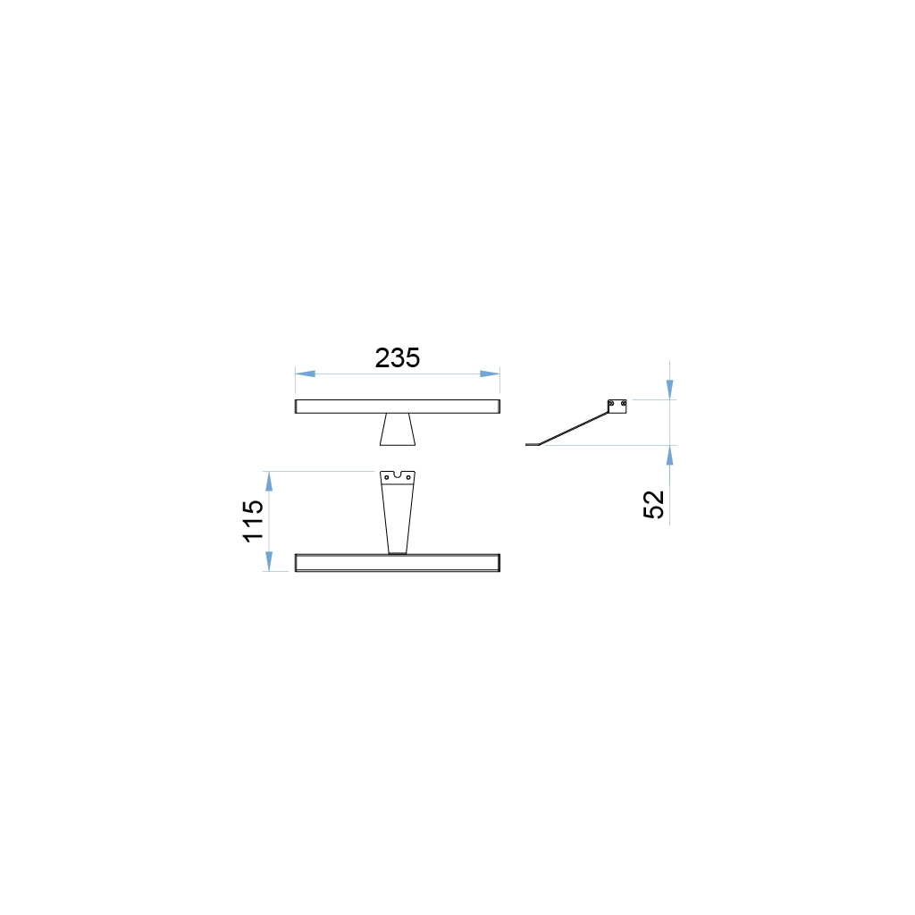 a108k filo aluminum led mirror lamp 24v 1 