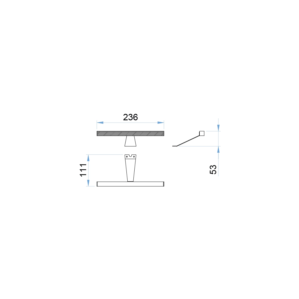 a112k fos aluminum led mirror lamp 24v 1 
