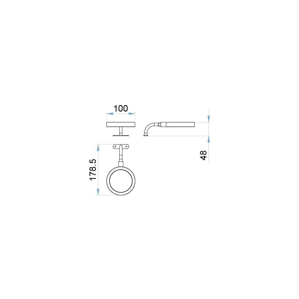 a151k frame led mirror lamp joint 24v 1 