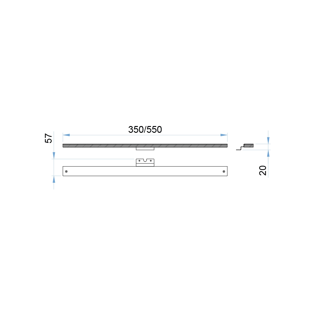 a42kal 550 venere steel led mirror lamp 24v 1 