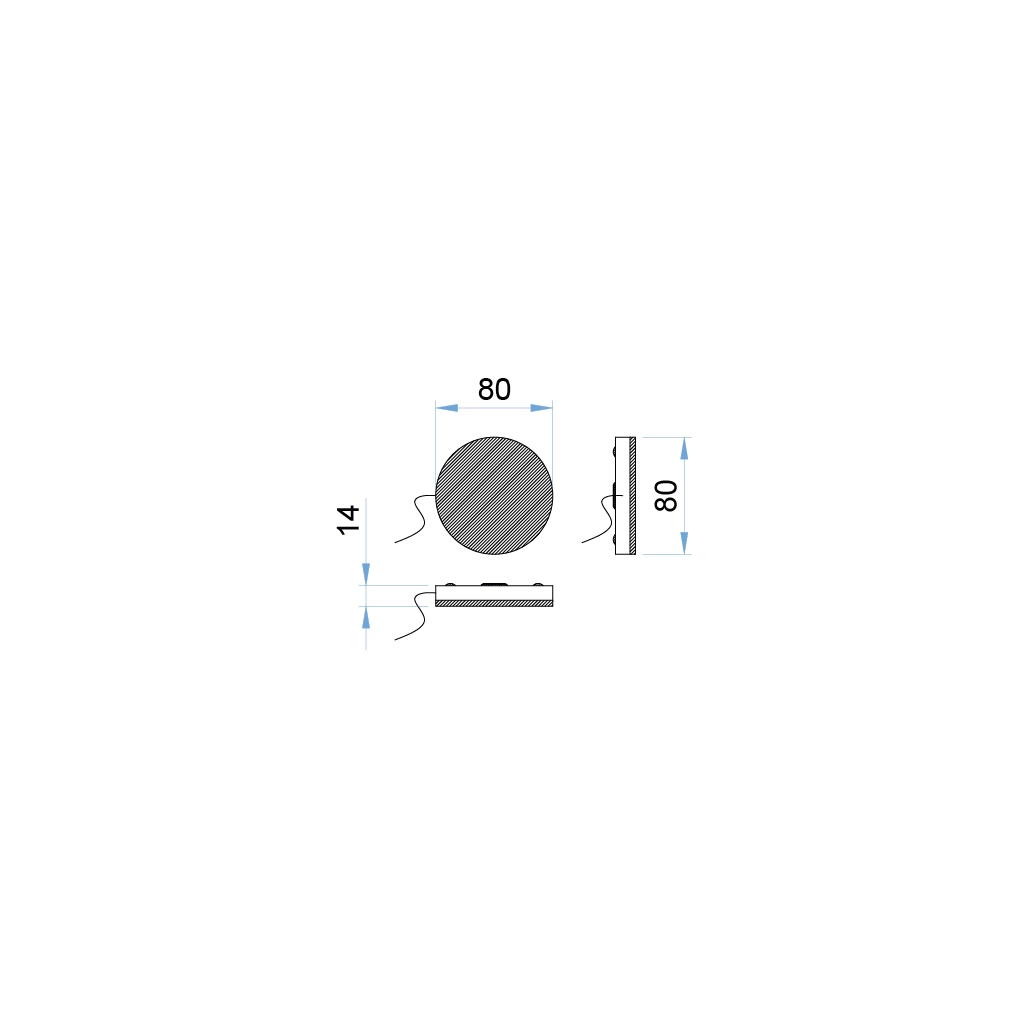 a75k cal gilda led mirror lamp magnet fixing 12v 1 