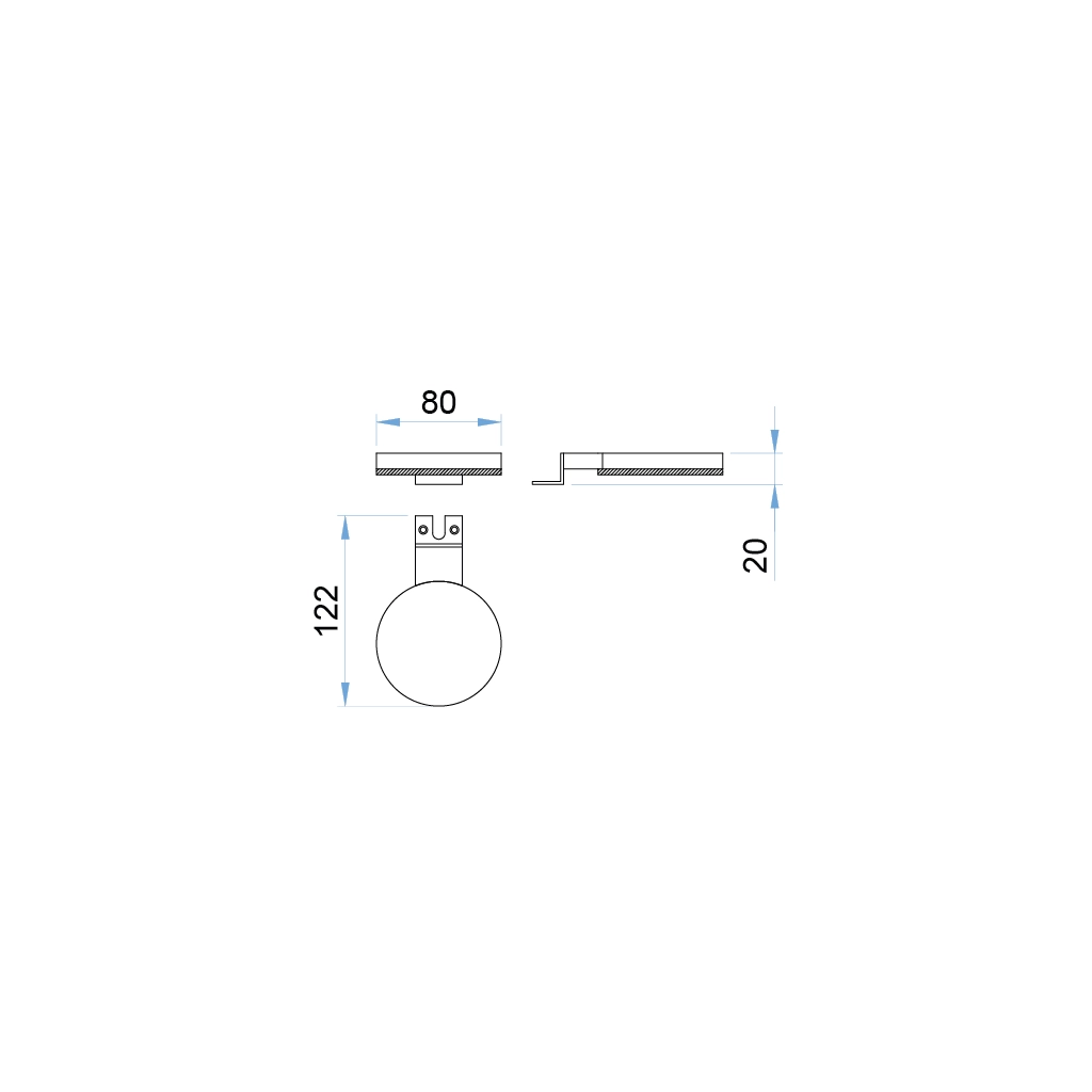 a75k cal gilda led mirror lamp magnet fixing 12v 1 