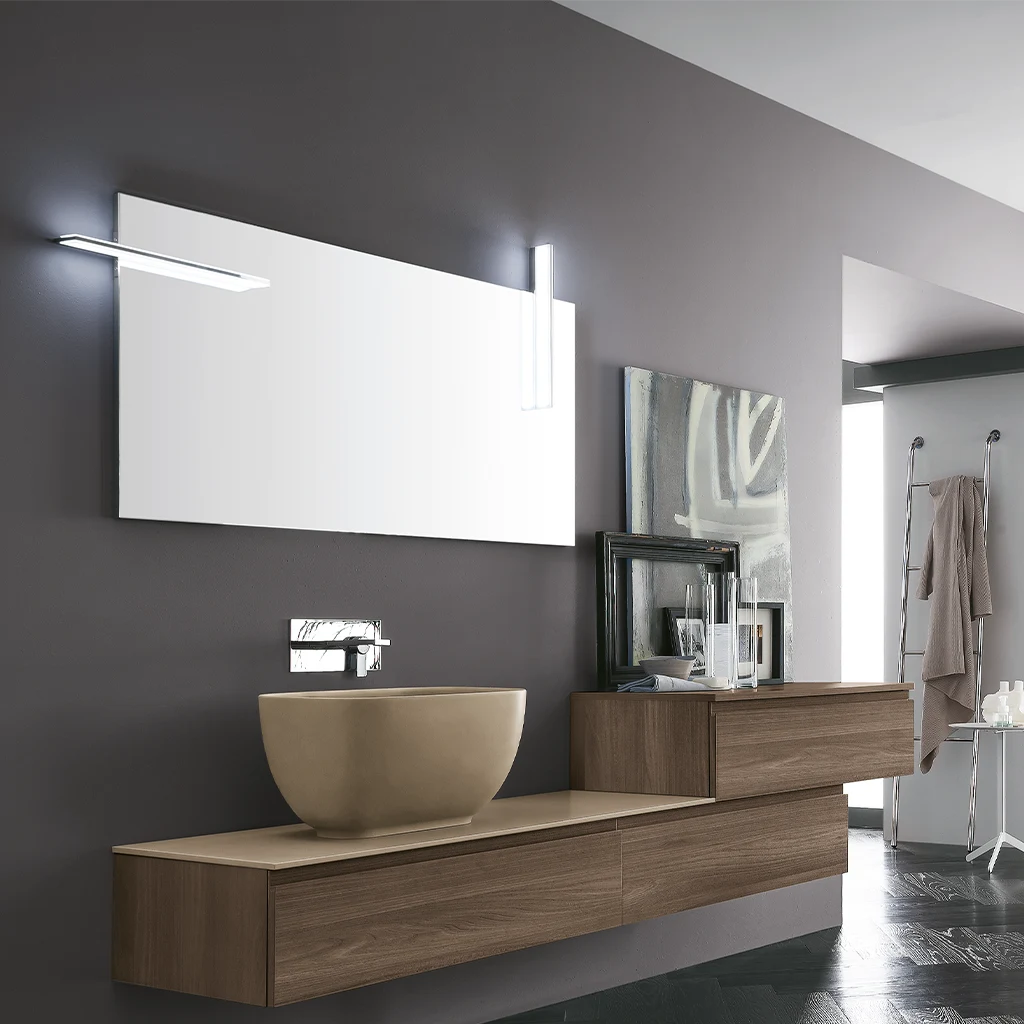 a124k nesos lampada led specchio cromata 12v 1 