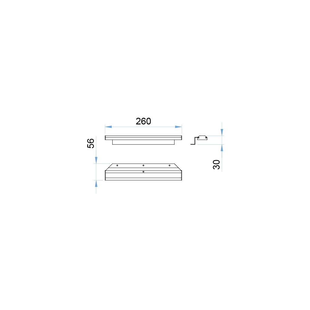 a126k ikara lampada led specchio vetro bianco 12v 1 