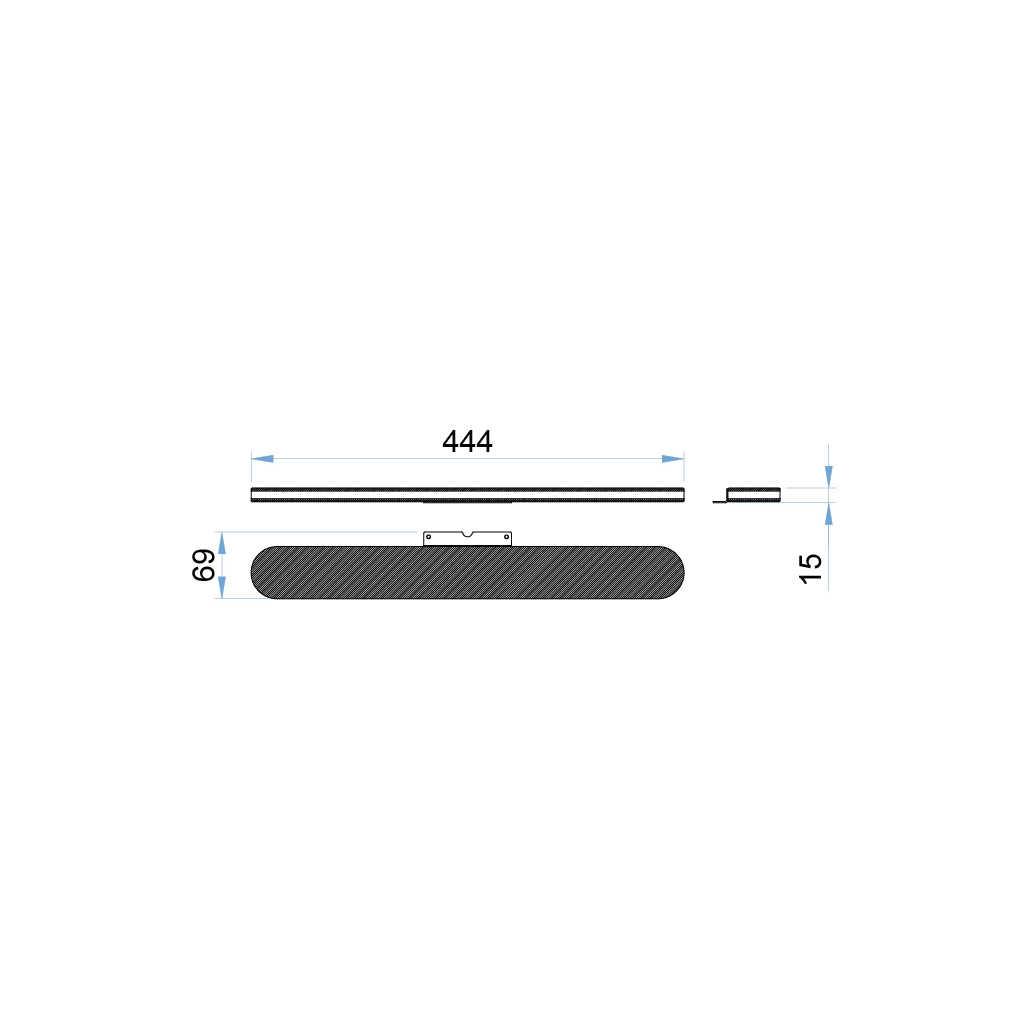 a135k groove lampada led specchio vetro bianco 12v 1 
