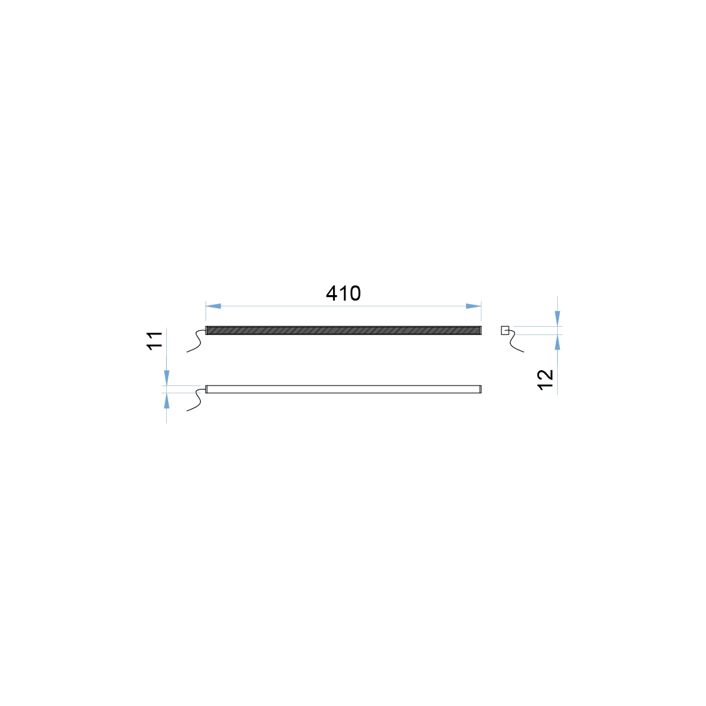 a149k thin lampada led specchio fissaggio calamita 24v 1 