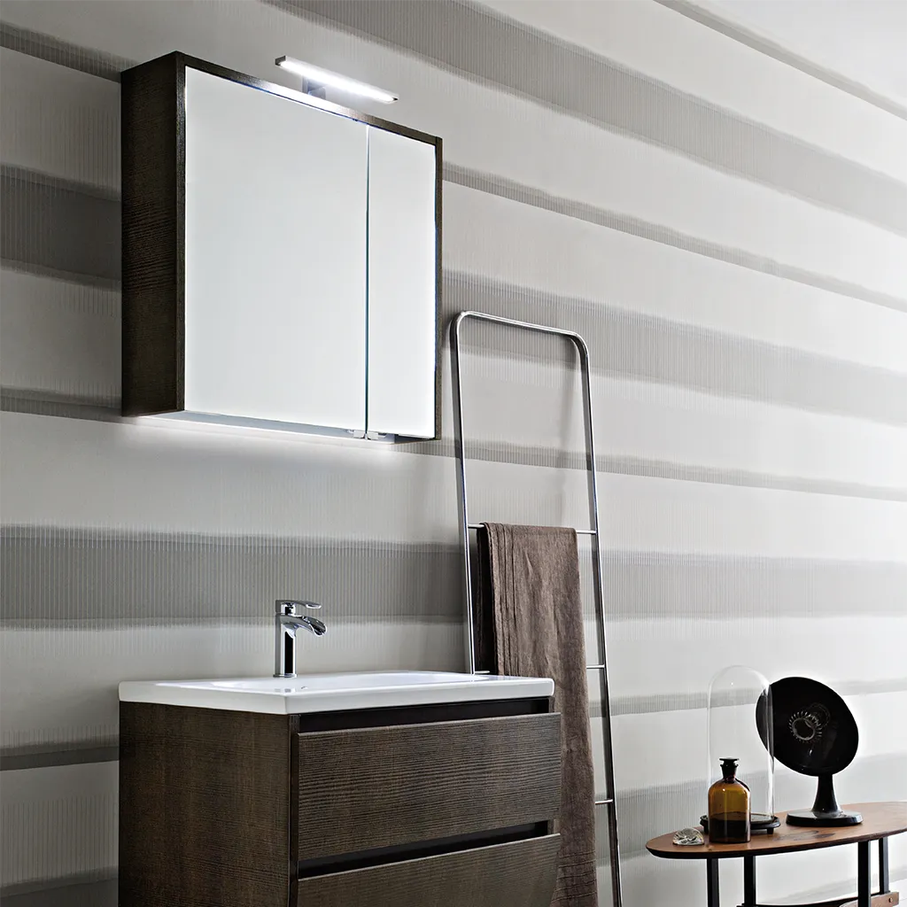 Lampada Da Specchio BRILONER A LED Cromata - 780 Lumen, 4000K, IP44 - Foto 11