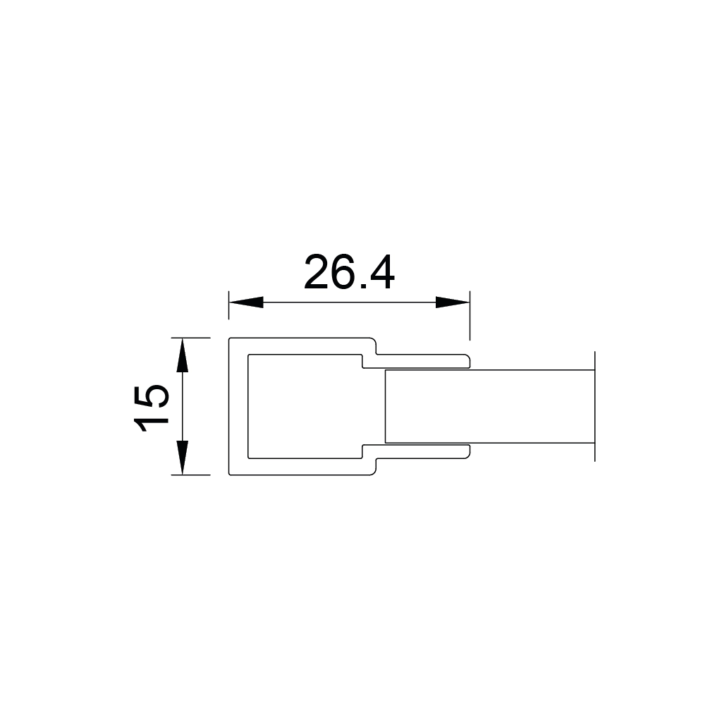 p10 bali aluminum led profile glass shelf 1 