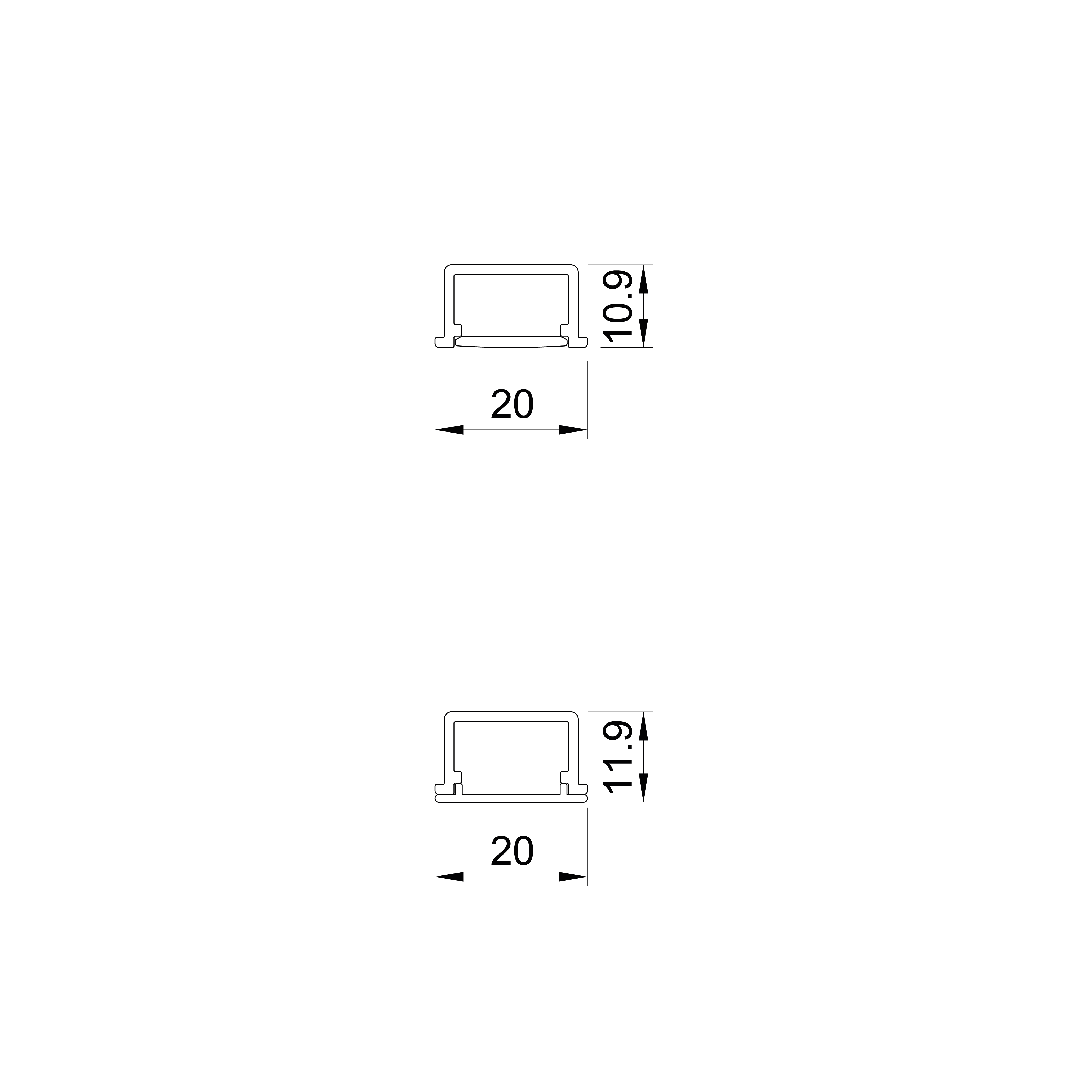 p21 dixi recessed aluminum led profile 1 
