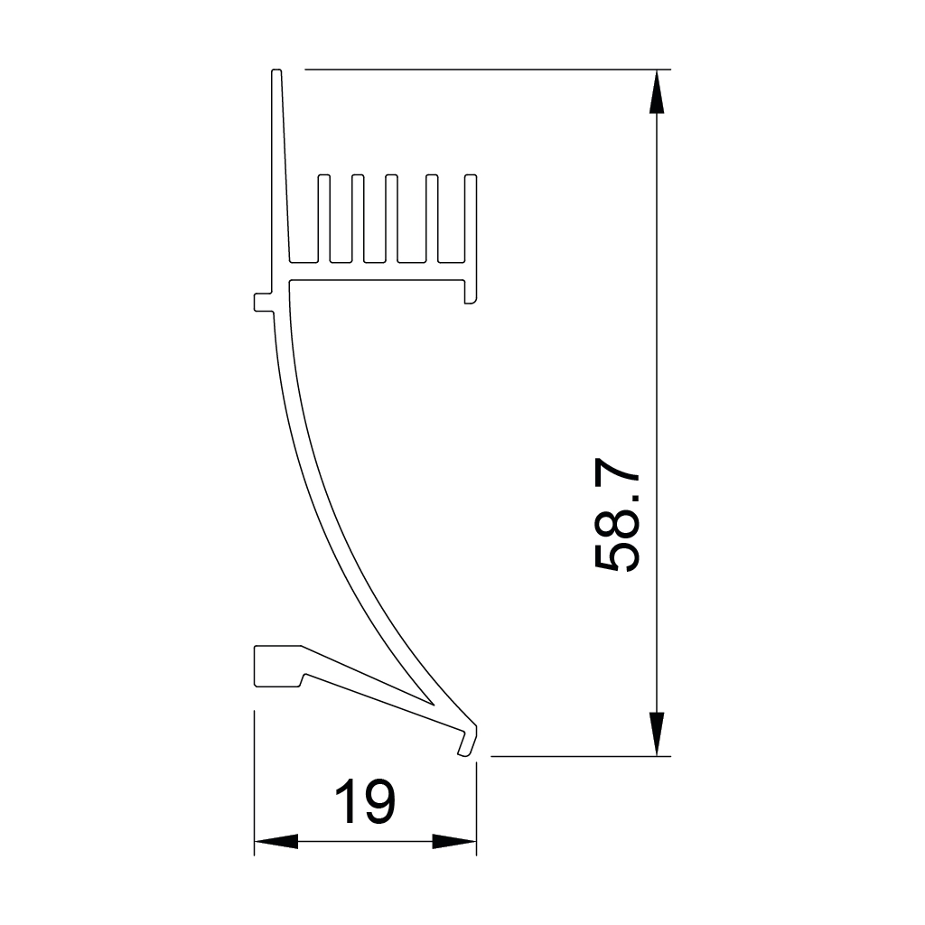 p48 oven aluminum led profile mirror 1 