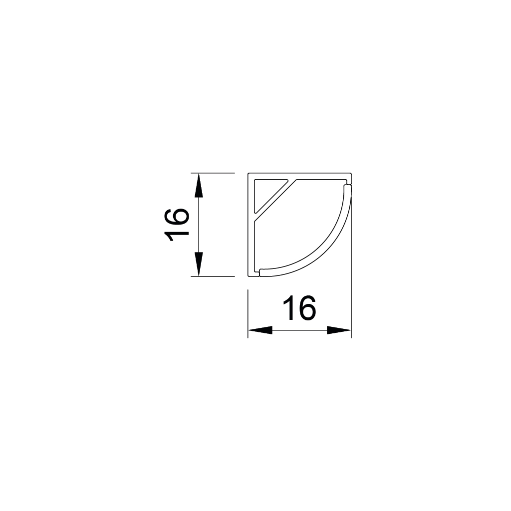 p53 klao external aluminum led profile 1 