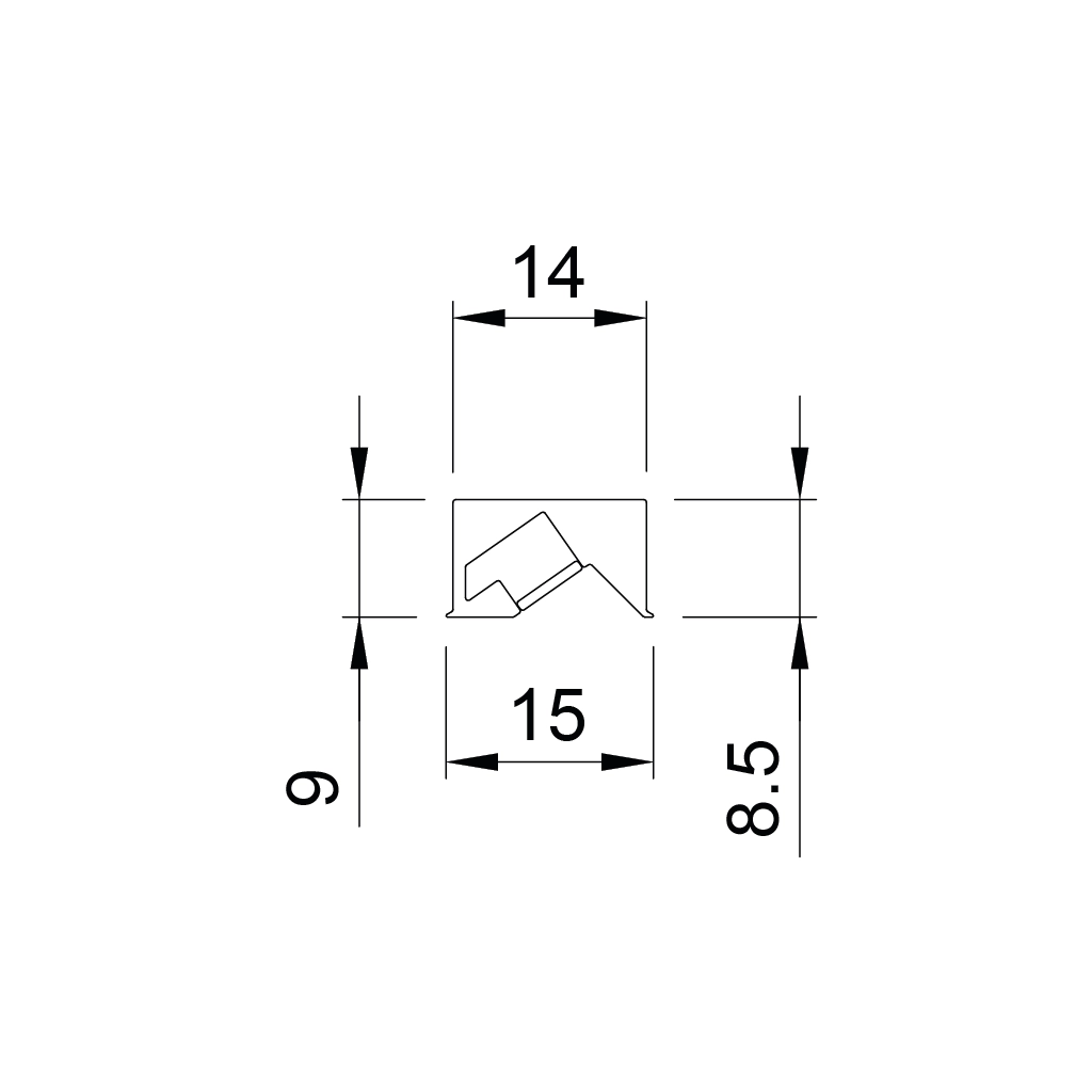 p66 clyde recessed aluminum led profile indirect light 1 