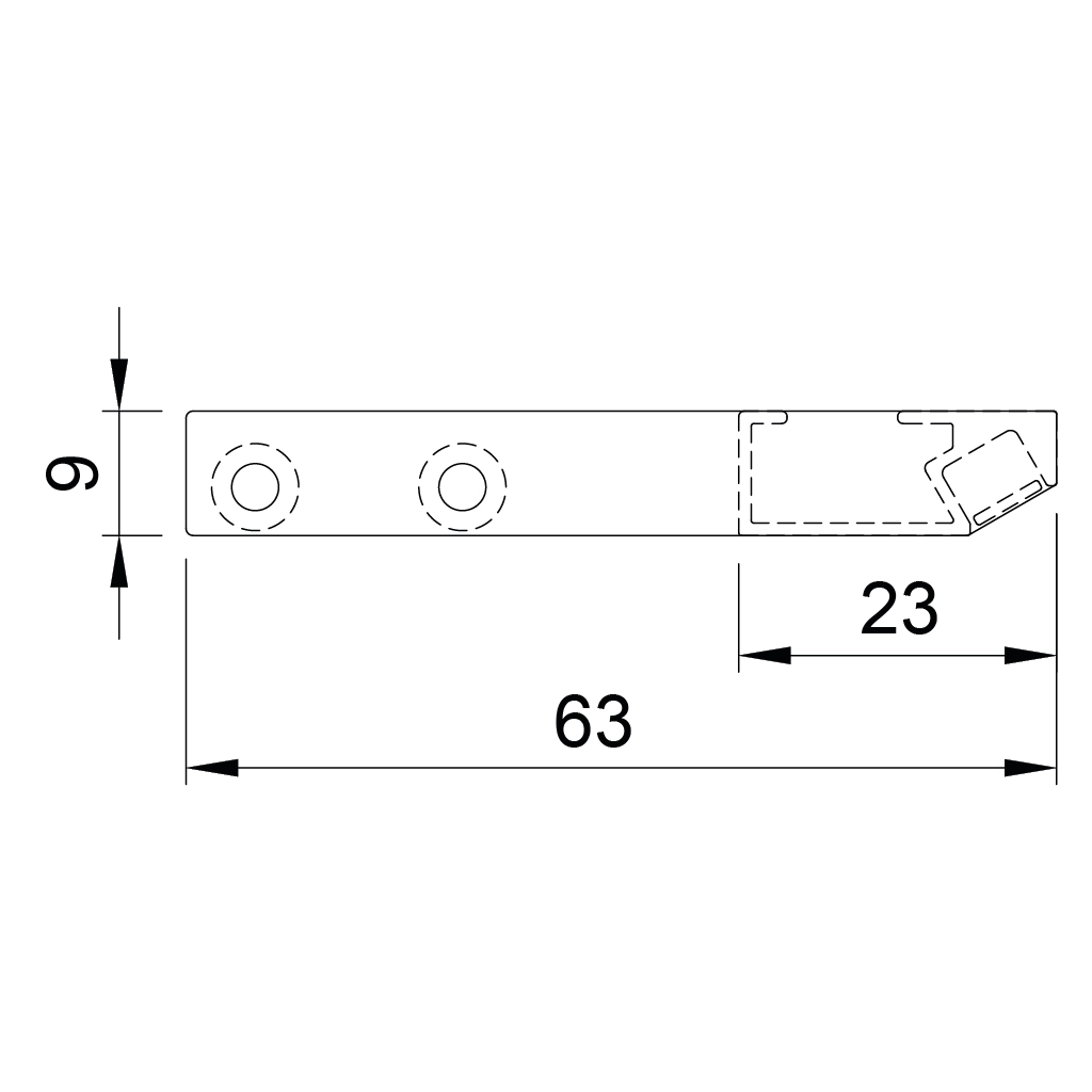 p74 yra external aluminum led profile drawer lighting 1 
