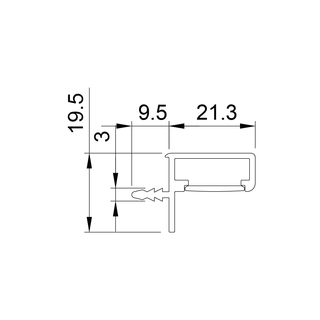 p76 kora light aluminum led profile cabinet 1 