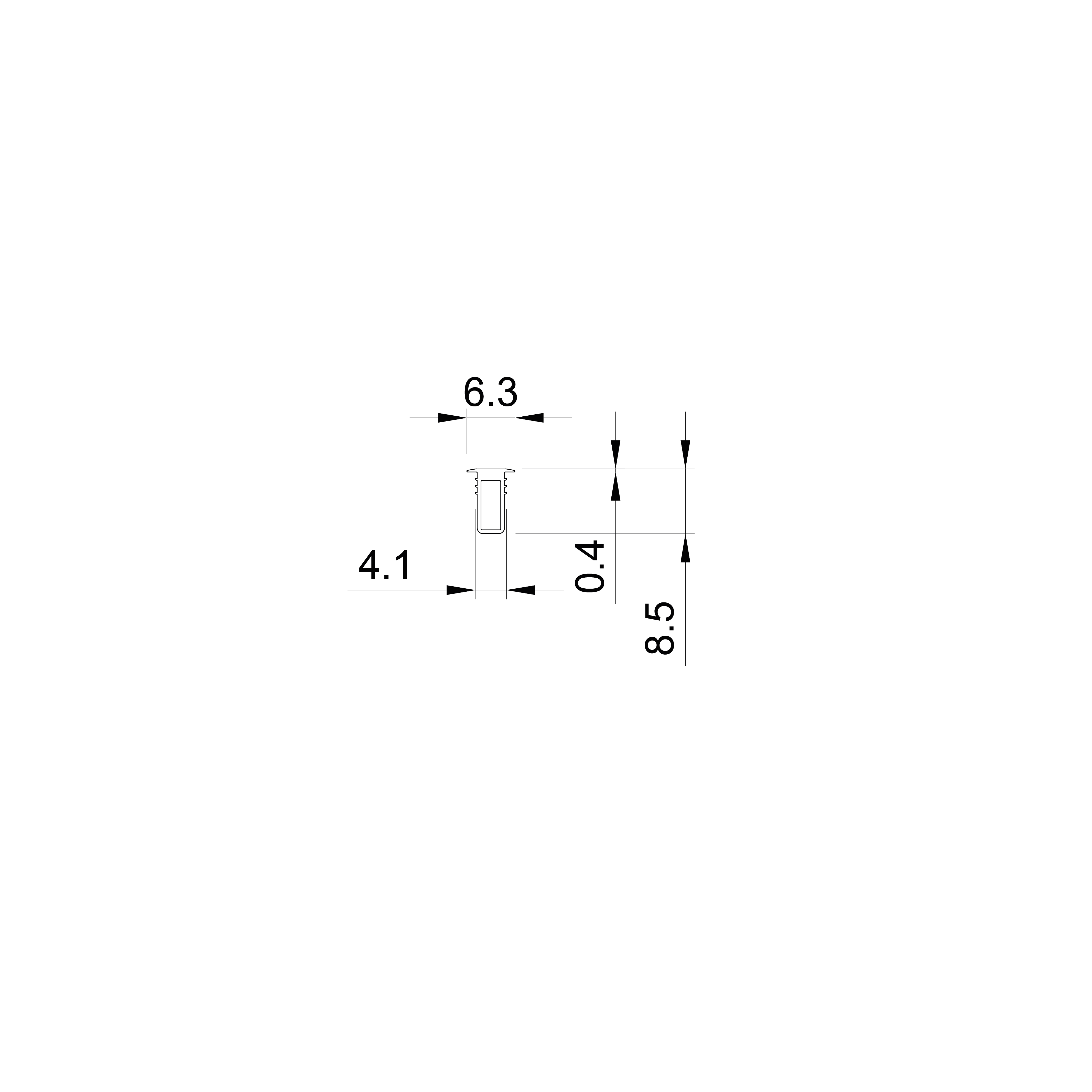 p85 dala t recessed polycarbonate led profile 1 