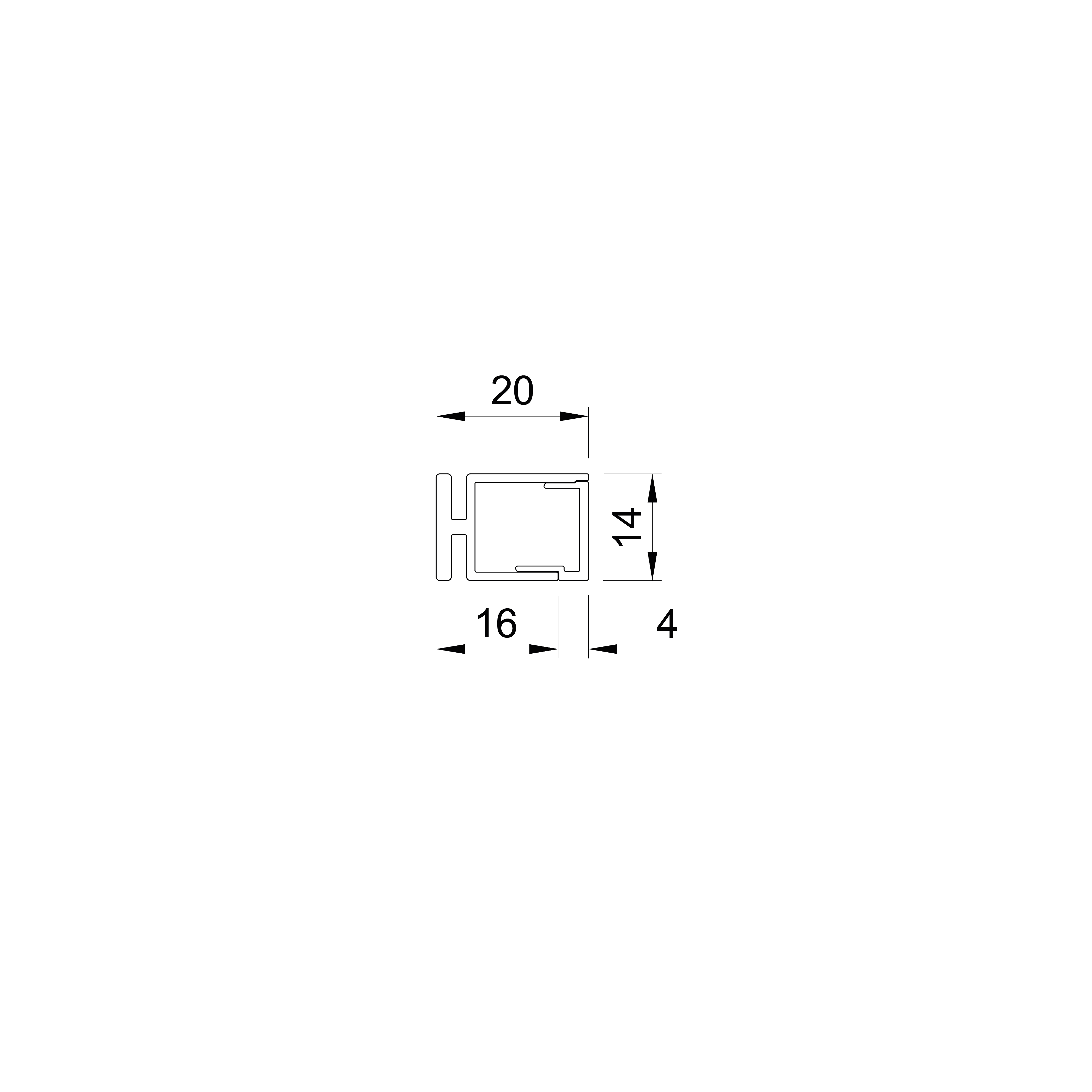 p93 miris external aluminum led profile 1 