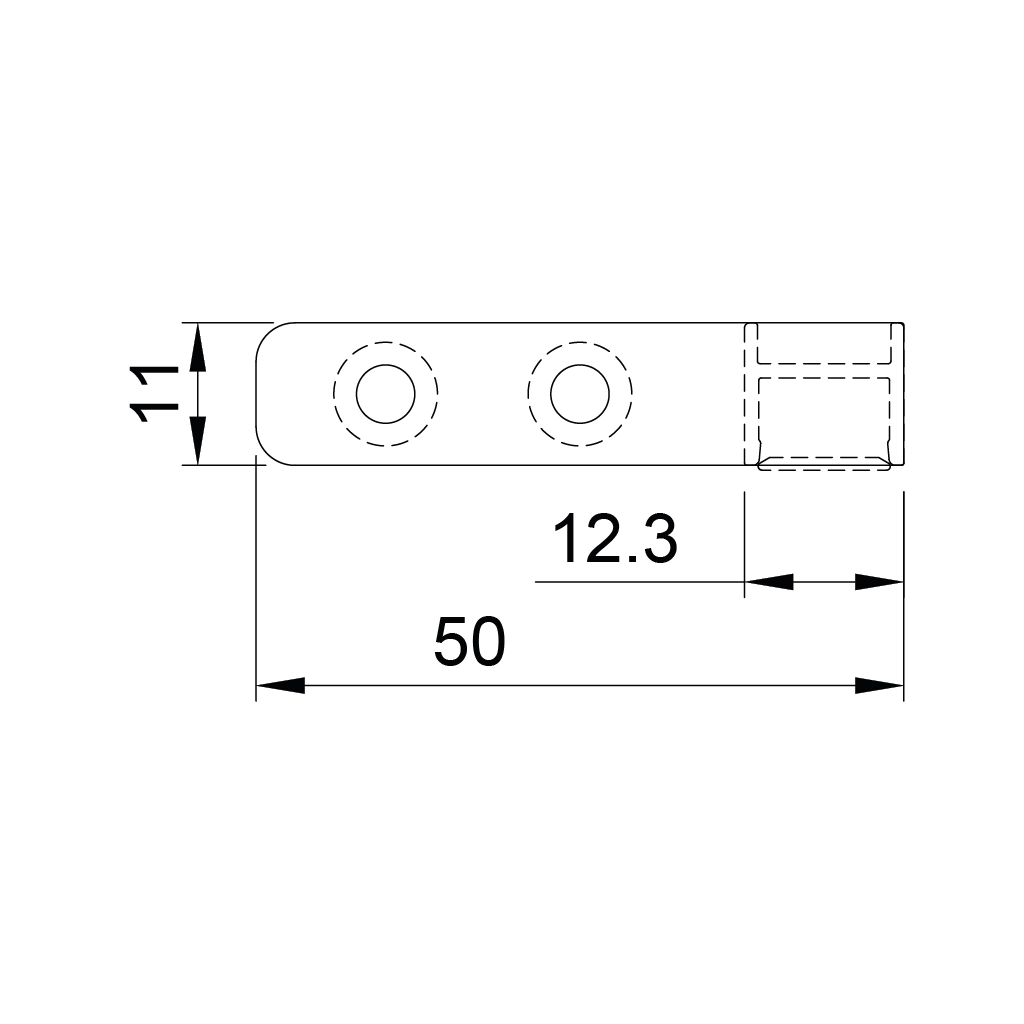 p96 regolo external aluminum led profile drawer lighting 1 