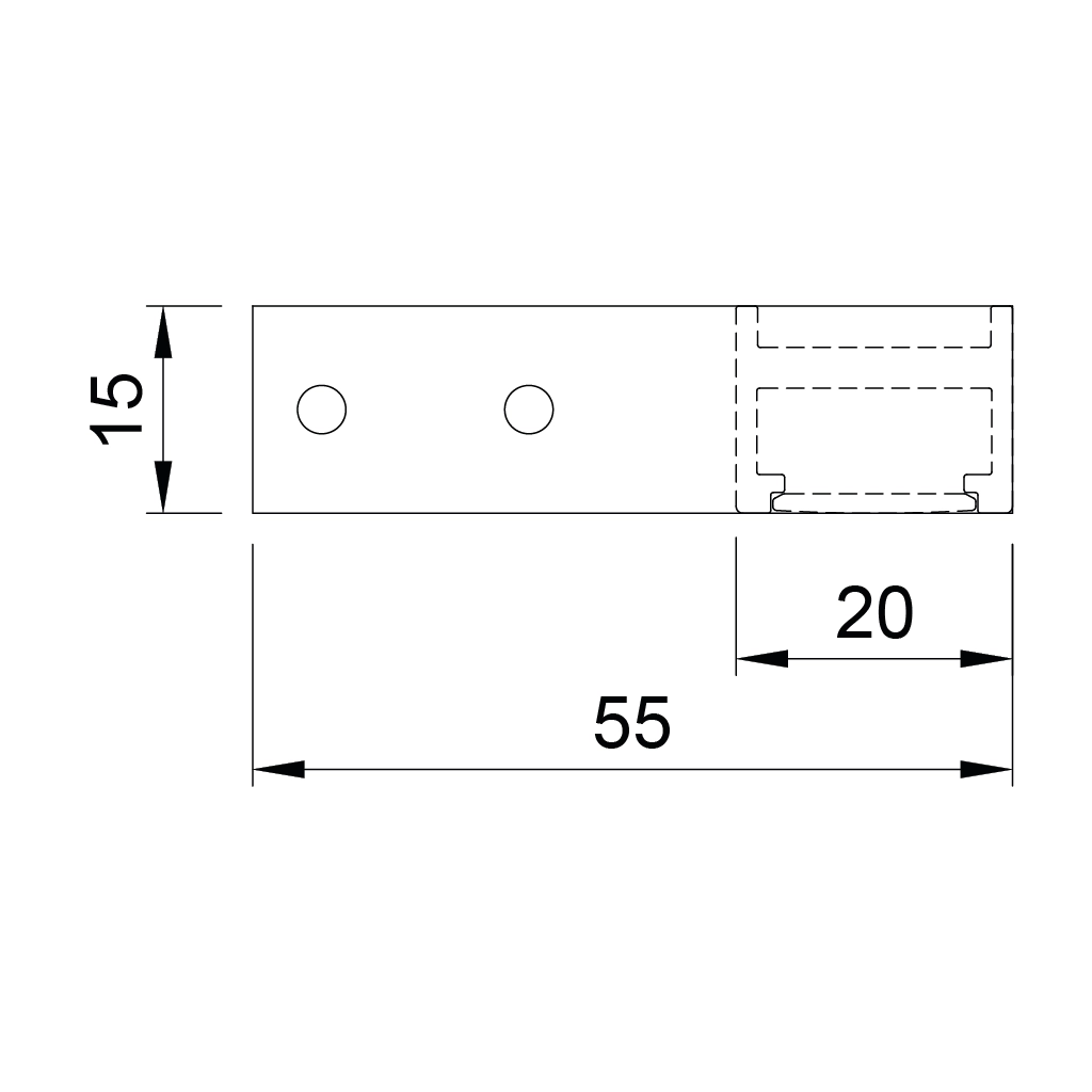 p27 bases profilo led alluminio esterno basi 1 