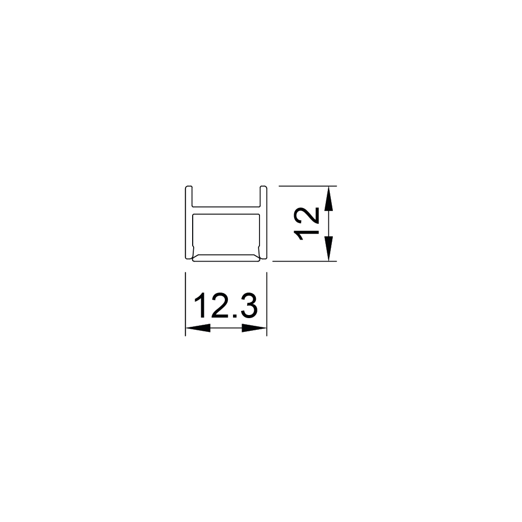 p46 regolo profilo led alluminio esterno 1 