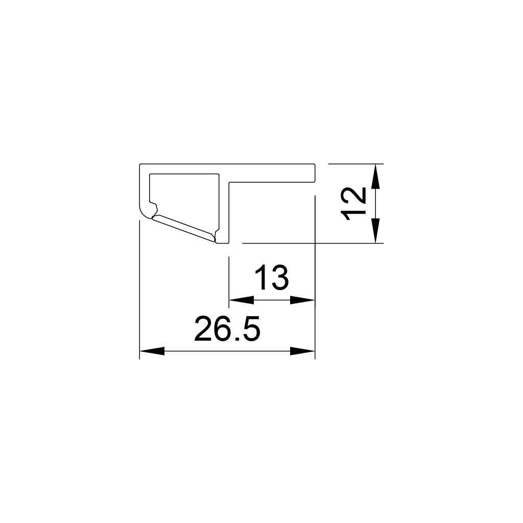 p49 walk profilo led alluminio esterno 1 