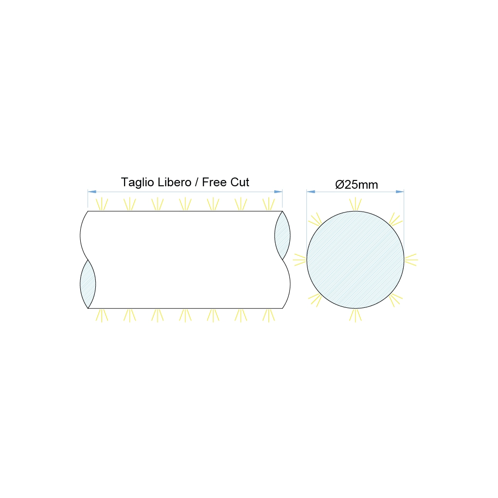 st101 led strip ip65 round neon 24v 1 