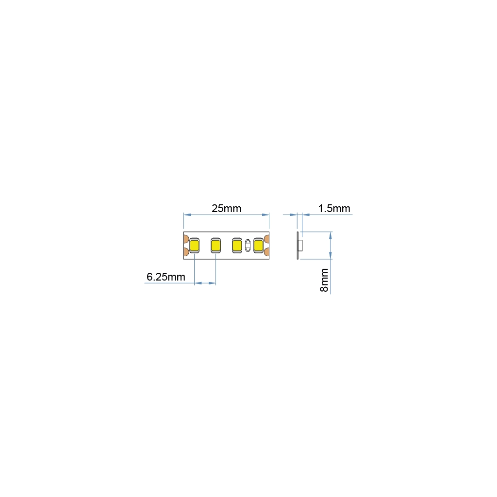st19 12 led strip ip20 white pro ul listed 12v 1 