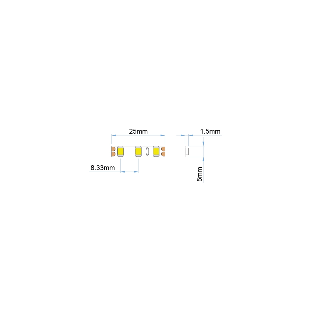 st26 5 12 led strip ip20 white pro ul listed 12v 1 