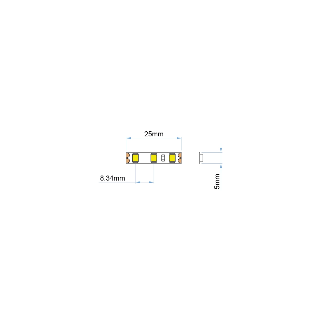st29 5 12 led strip ip20 white pro ul listed 12v 1 