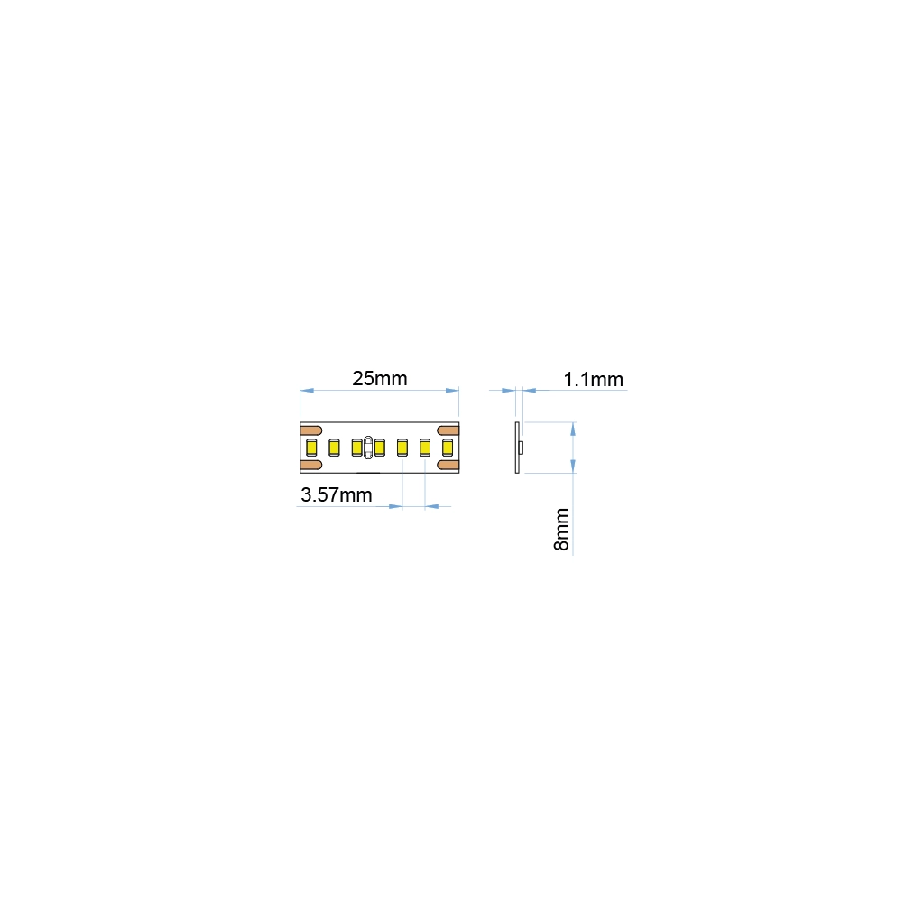 st33 24 led strip ip20 white pro ul listed 24v 1 