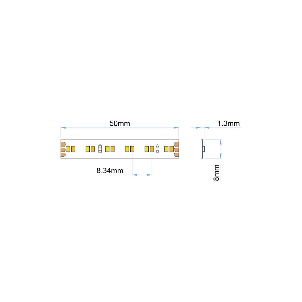 st50 twna led strip ip65 tunable white ul listed 24v 1 