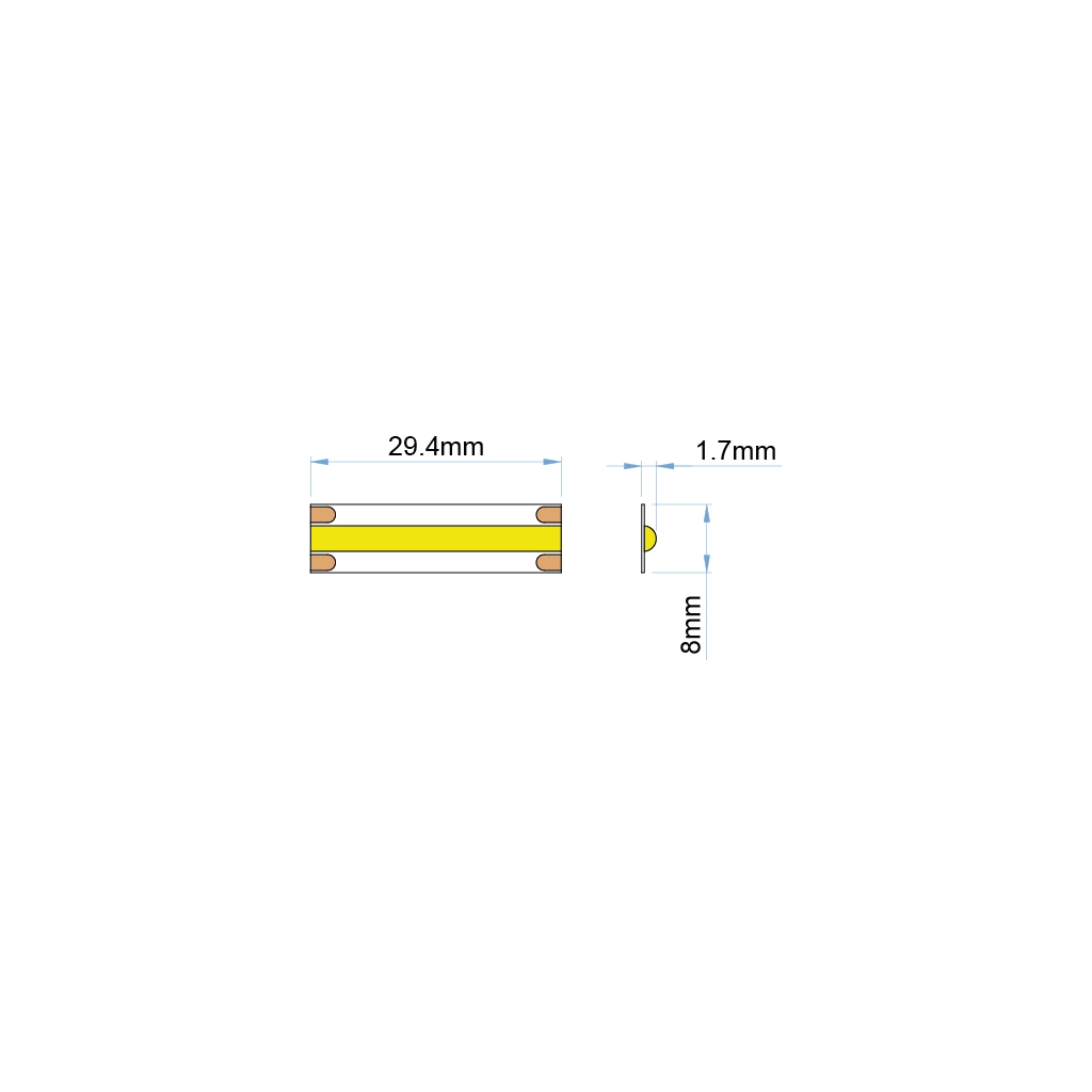 st82 led strip ip20 cof ul listed 24v 1 