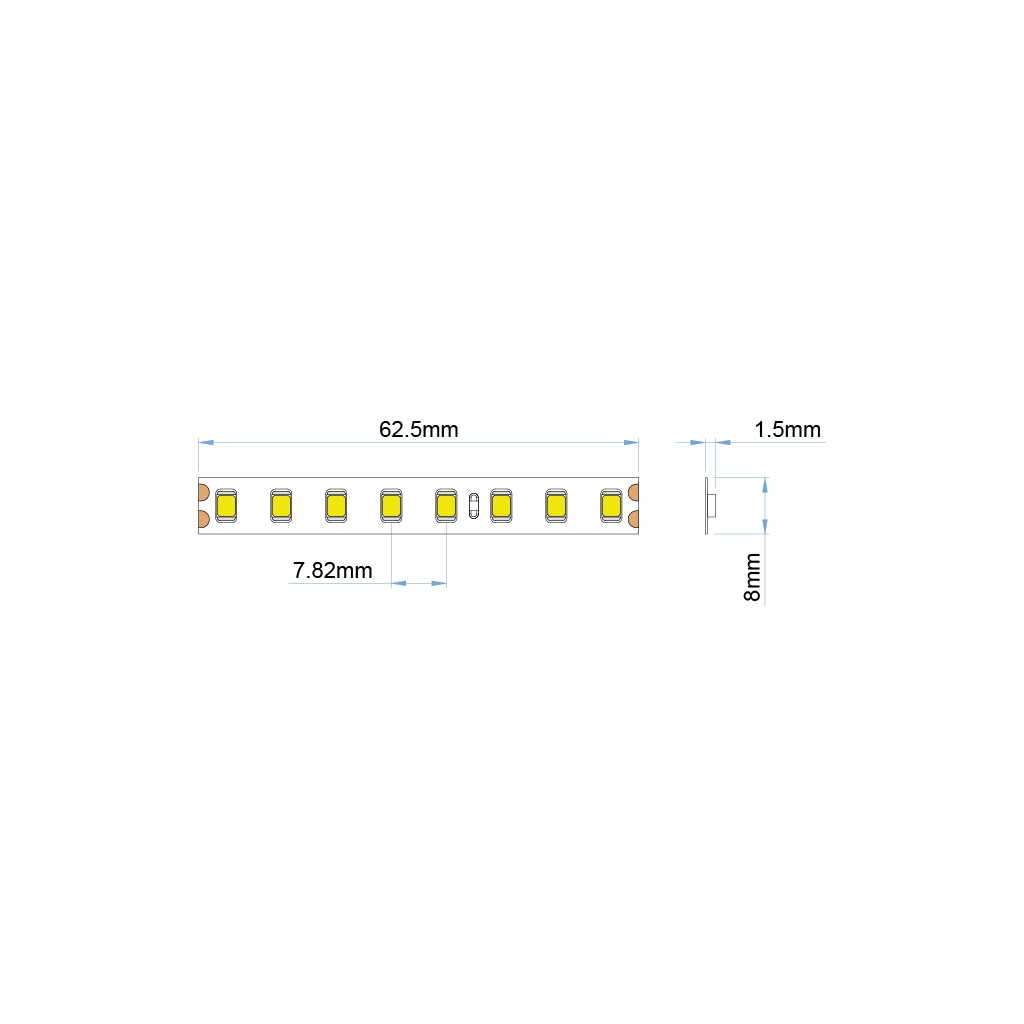 st22 strip led ip20 white pro ul listed 24v 1 