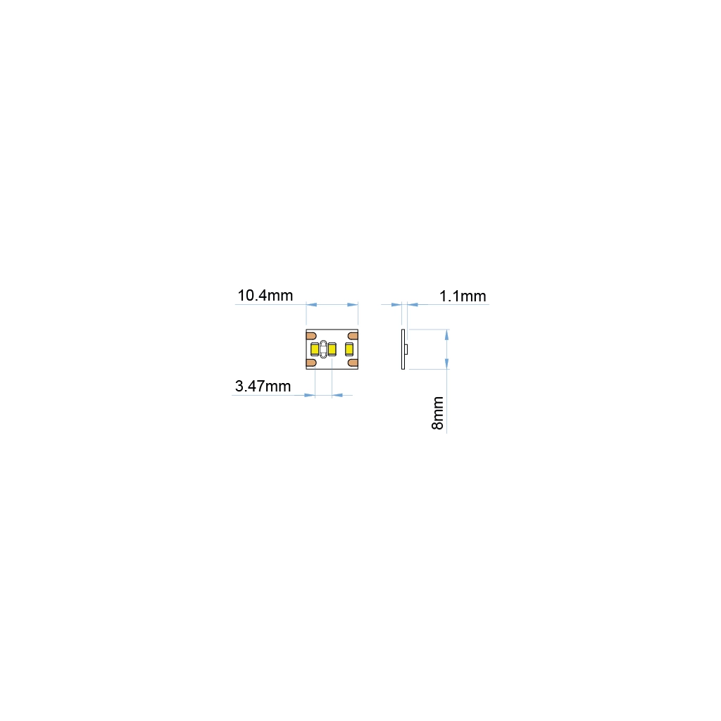 st33 12 strip led ip20 white pro ul listed 12v 1 