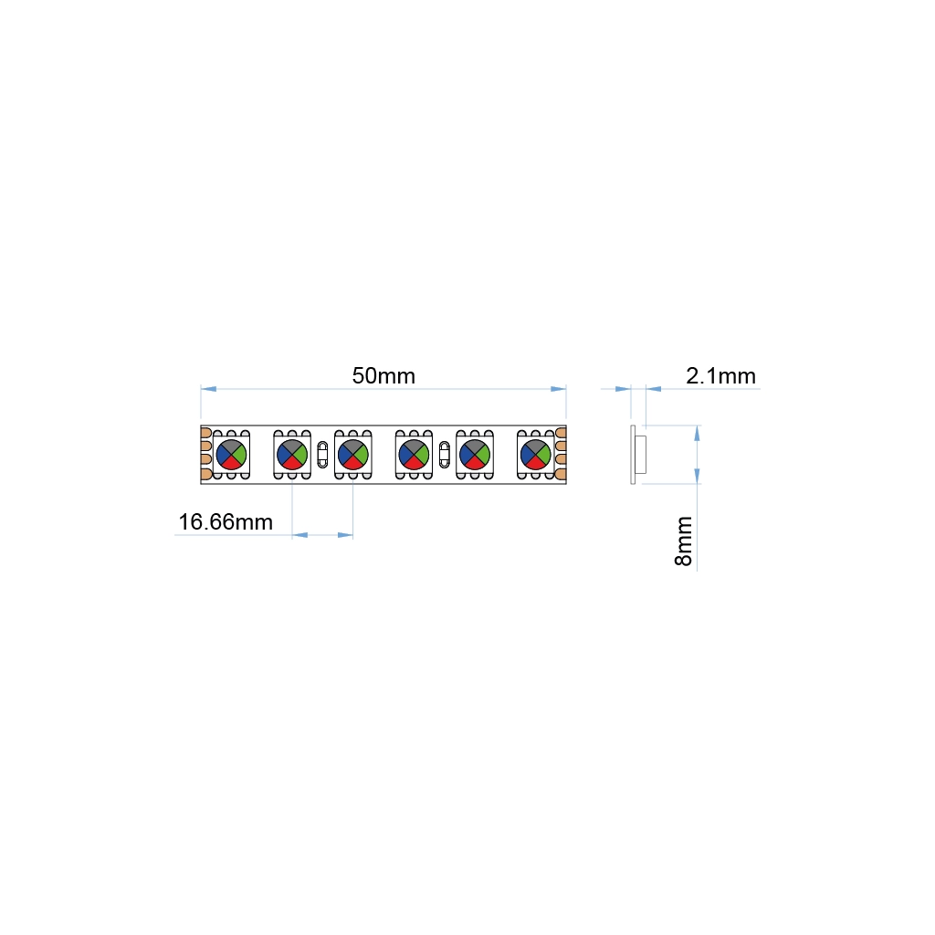 st53 rgb 24 strip led ip20 rgb ul listed 24v 1 